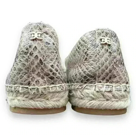 New Sam Edelman Kesia Snake Print Espadrilles Size 8.5 - Picture 8 of 11
